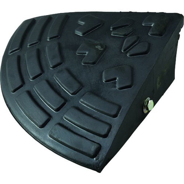 95mm段差用プレート コーナータイプ 黒 ロードアップ6010R H95×W250×D250mm 再生ゴム製