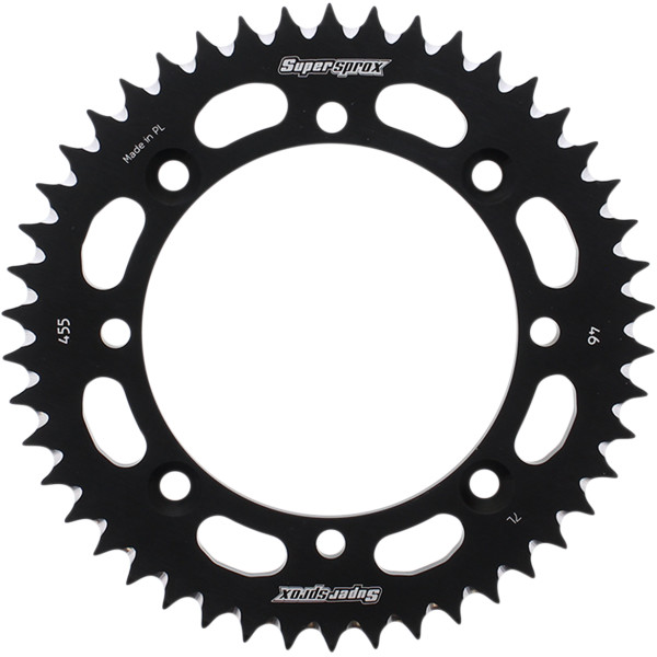 アルミリアスプロケット 420/46T 03年-05年 RM 65 黒