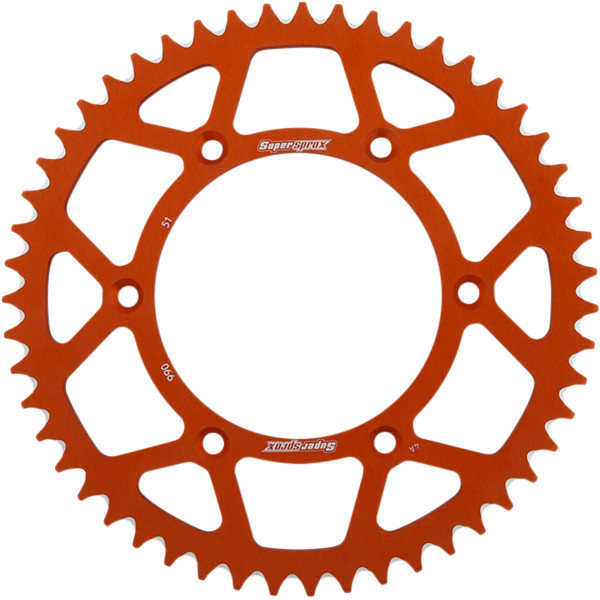 アルミリアスプロケット 520/51T 20年 ハスクバーナ TE 150i オレンジ