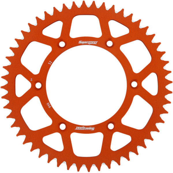 アルミリアスプロケット 520/52T 20年 ハスクバーナ TE 150i オレンジ