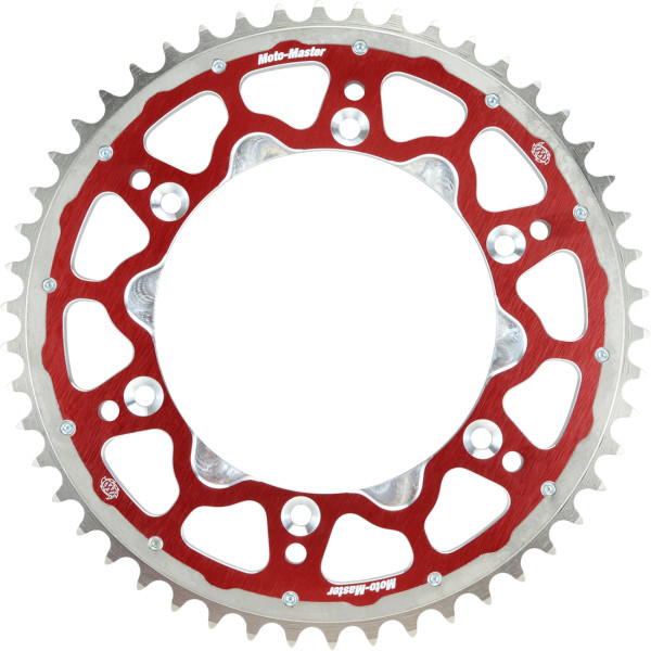 FUSION SERIES DUAL RING SPROCKET (RED, 520-48T) SUZUKI