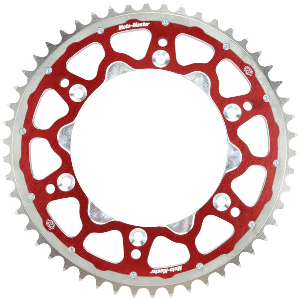 FUSION SERIES DUAL RING SPROCKET (RED, 520-48T) BETA,
