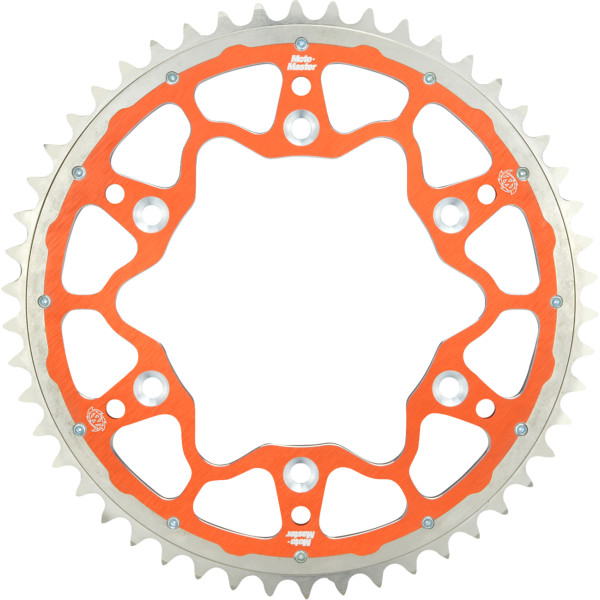 FUSION SERIES DUAL RING SPROCKET (ORANGE, 420-47T) HUS, KTM