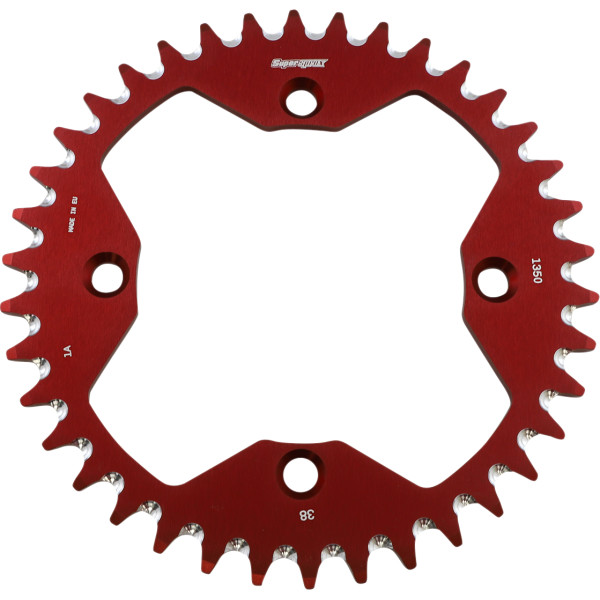 Alloy リアスプロケット 520/38T 09年 TRX300X 赤