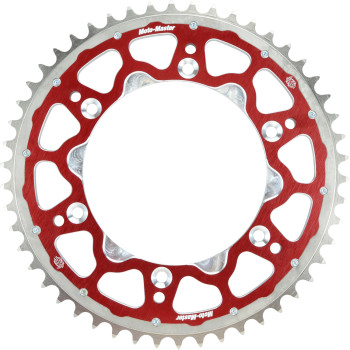 FUSION SERIES DUAL RING SPROCKET (RED, 520-49T)
