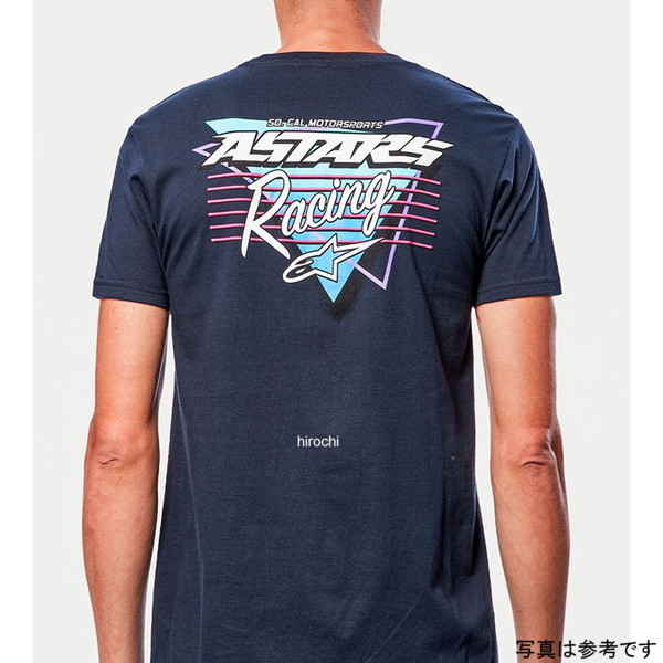 アルパインスターズ Tシャツ レーシングトライ ネイビー Lサイズ
