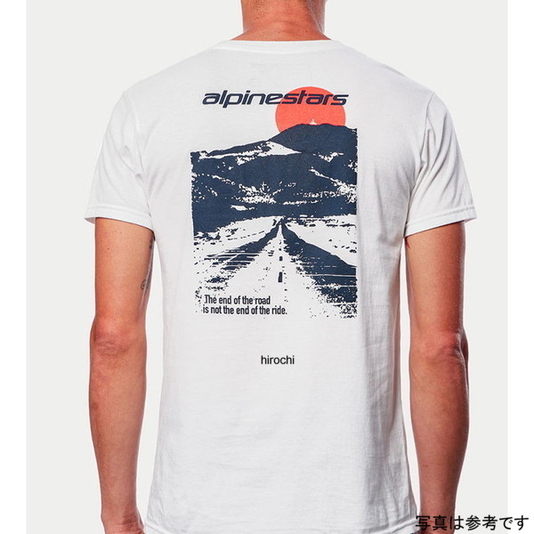 アルパインスターズ Tシャツ エンドオブザロード 白 Lサイズ