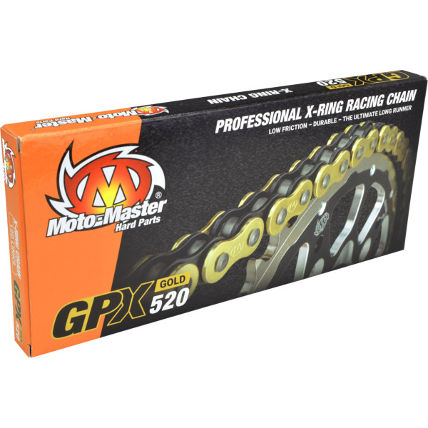 MX CHAIN GPX-520G X-RING, 120 LINKS, GOLD