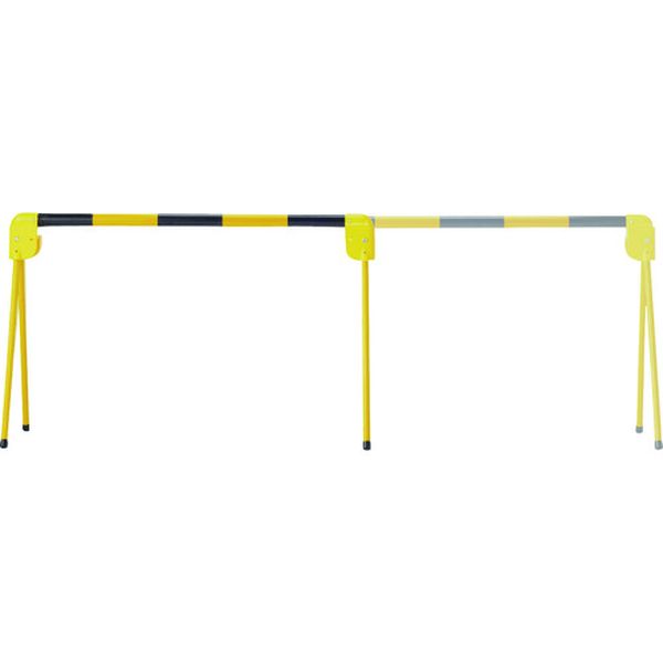 プラバー(簡易バリケード) 黄/黒 プラバーTR(スライドタイプ) 高さ0.7×幅1～2m(伸縮式)