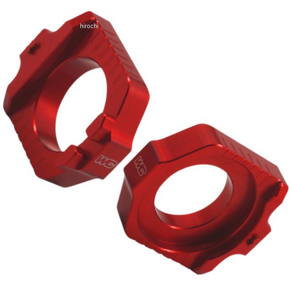 【セール特価】 アクスル ブロック KTM、ハスクバーナ、GasGas 赤