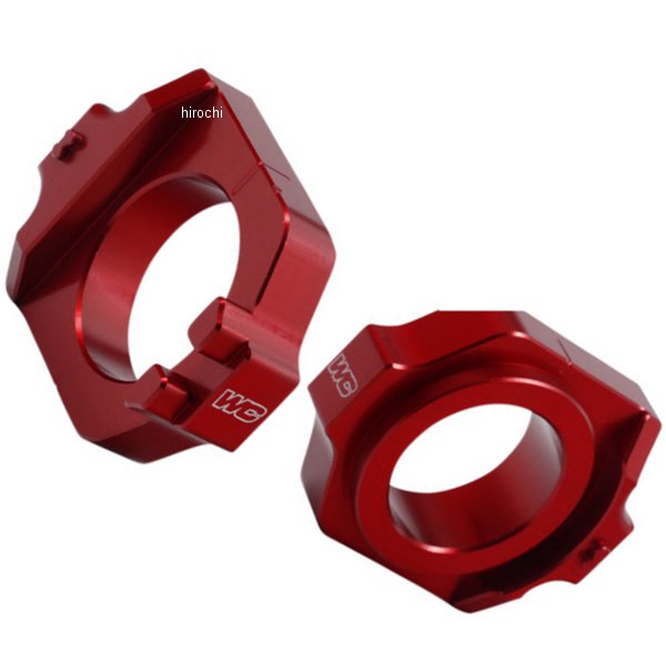 アクスル ブロック 04年-08年 CRF250R 赤