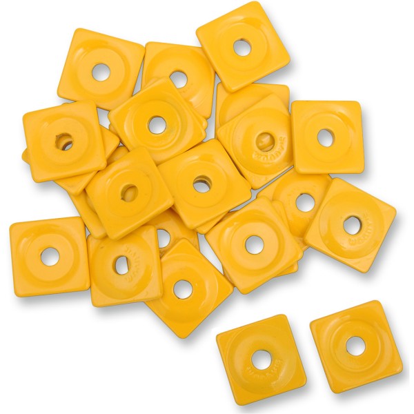 サポートプレート 5/16インチスタッド イエロー 48個入り
