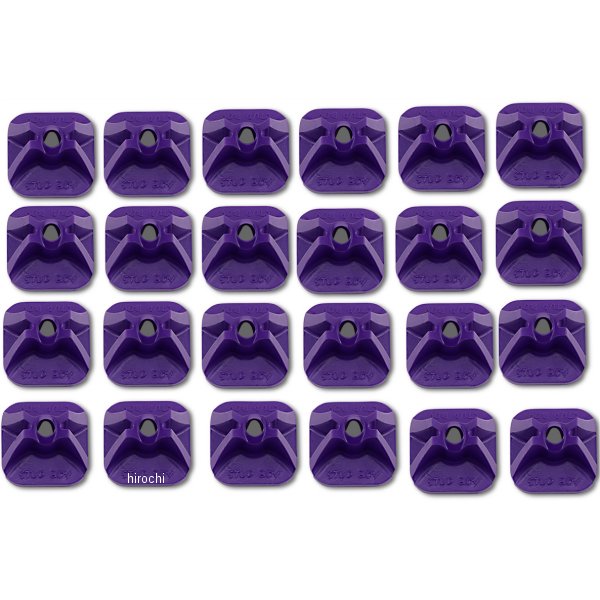シングル バックプレート PROシリーズ 紫 24個入り