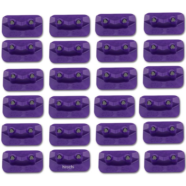 ダブル バックプレート Pro Plusシリーズ 紫 24個入り