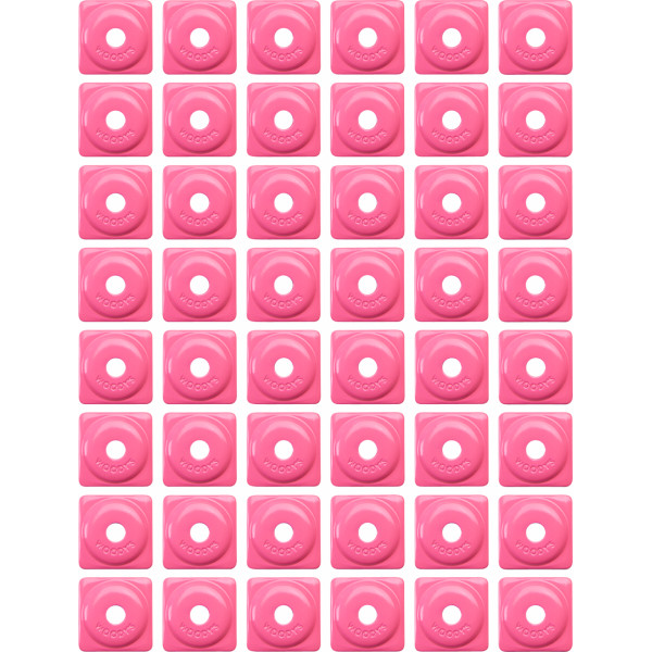 Square Digger アルミニウム サポート プレート 5/16インチ 48個入り ピンク