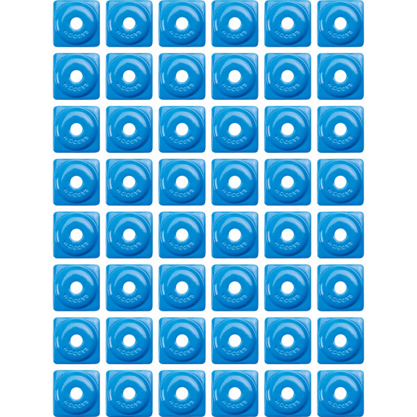 Square Digger アルミニウム サポート プレート 5/16インチ 48個入り 青