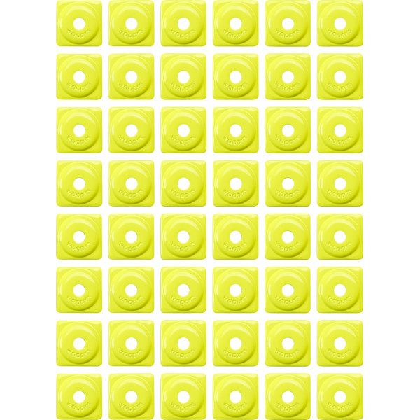 Square Digger アルミニウム サポート プレート 5/16インチ 48個入り ハイビズ