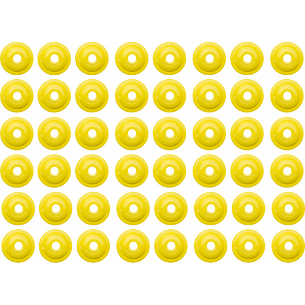 Round Digger アルミニウム サポート プレート 5/16インチ 48個入り ハイビズ