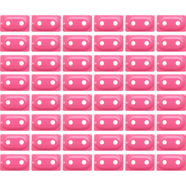 Double Digger アルミニウム サポート プレート 5/16インチ 48個入り ピンク