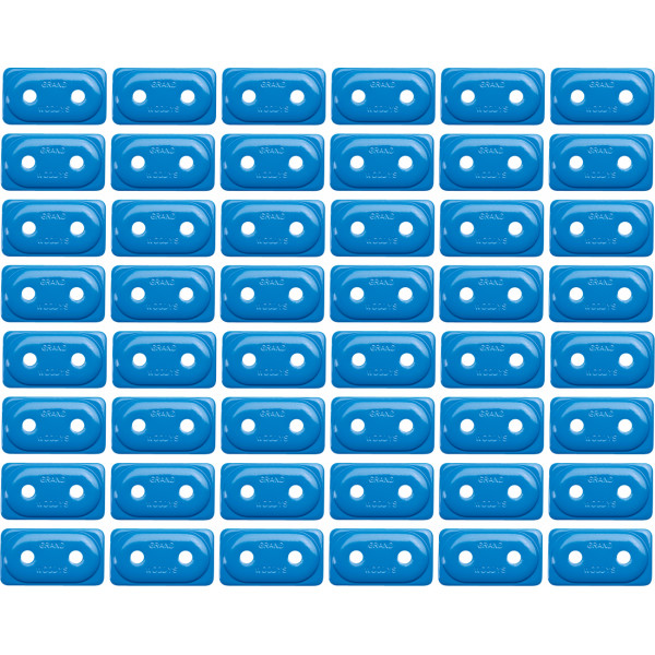 Grand Digger サポート プレート 5/16インチ 48個入り 青