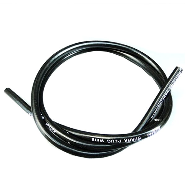 キジマ シリコンプラグコード 長さ1m 2気筒用 黒