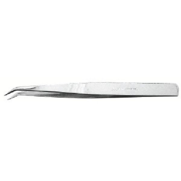 774-0549  ステンレスピンセット AA150mm先曲