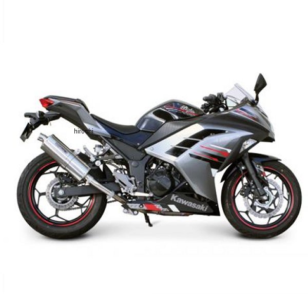 パワーサイレントオーバルマフラー（スリップオンタイプ）（政府認証マフラー） Ninja250 Ninja250R