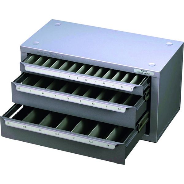 ボンダス・ジャパン ヒューイット ドリル専用キャビネット【1.0～13.0mm/0.5とび】