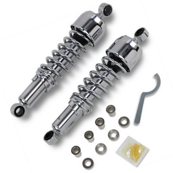 ショック 純正補修交換用 85年-03年 XL/FXR 12.5インチ(318mm) クローム