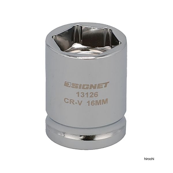 SIGNET 1/2DR 16mm ショートソケット (6角)