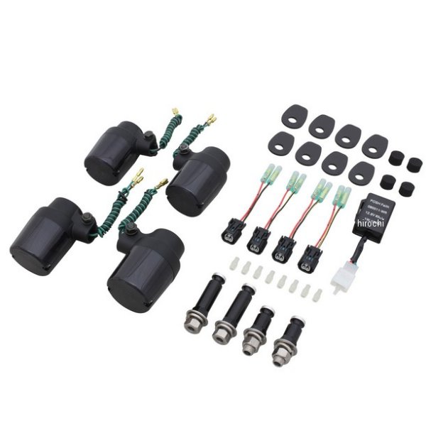 ポッシュ POSH スーパーバイクウインカーキット18年-22年 Z900RS、Z900RSカフェ ブラック /スモークレンズ