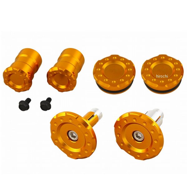 ポッシュ POSH フレームキャップ 3点セット(フロント/センター/ピボット) 18年以降 Z900RS/CAFÉ ゴールド