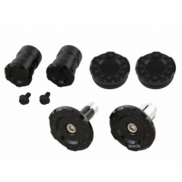 ポッシュ POSH フレームキャップ 3点セット(フロント/センター/ピボット) 18年以降 Z900RS/CAFÉ 黒