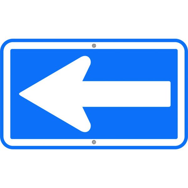 道路標識・構内用 一方通行 道路326 350×600mm スチール