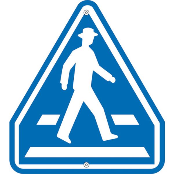 道路標識・構内用 横断歩道 道路407-A 685×600mm スチール