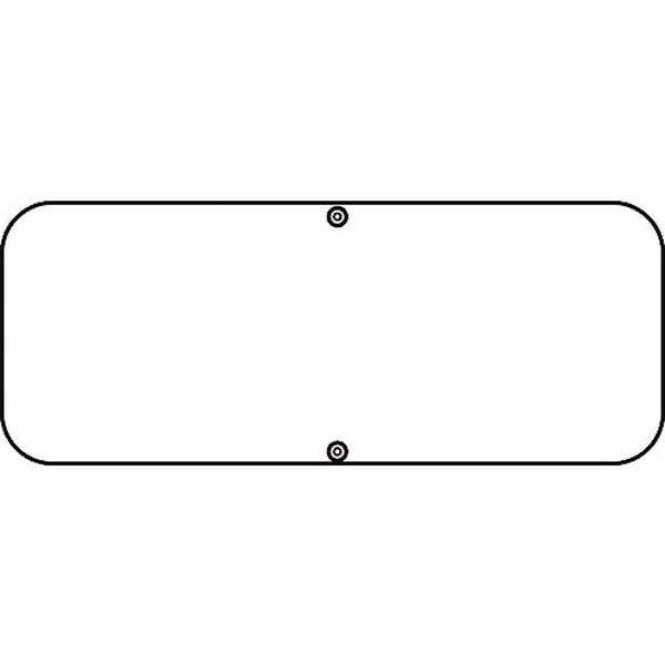 道路標識・構内用 白無地タイプ 道路D 150×400mm スチール