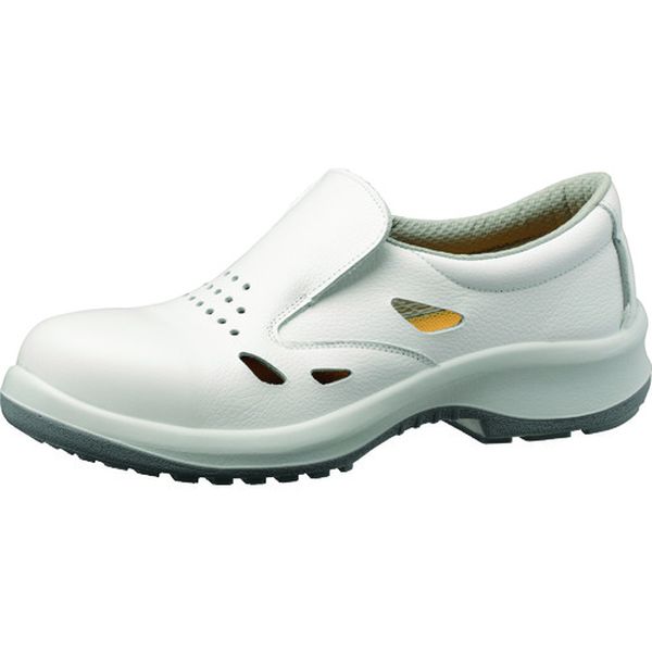 通気構造スリッポンタイプ静電安全靴 プレミアムコンフォートシリーズ PRM200ホワイト通気静電 26.0CM