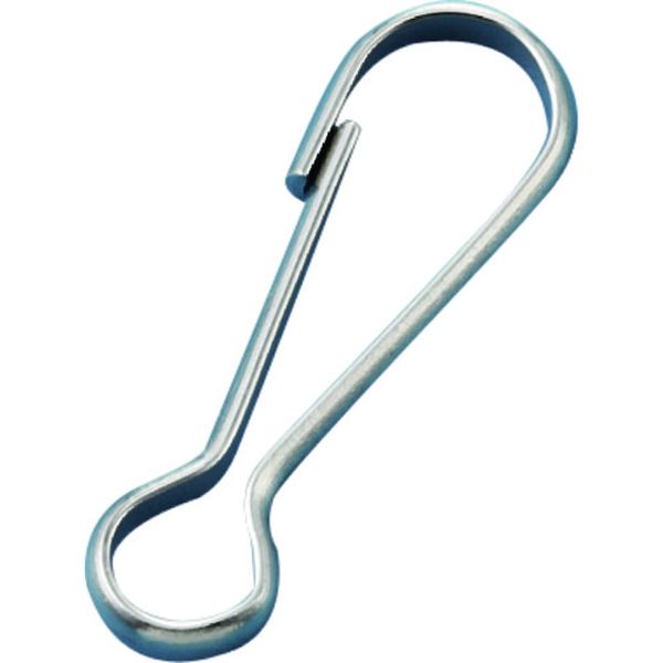 スナップ(ナスカンフック) 金具06 11×34mm 10個組 スチール製