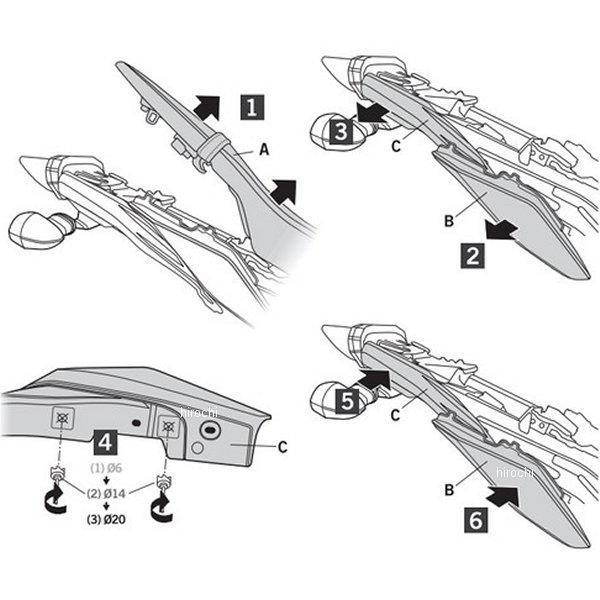 サドルバックサポートキット 17年 MT-09