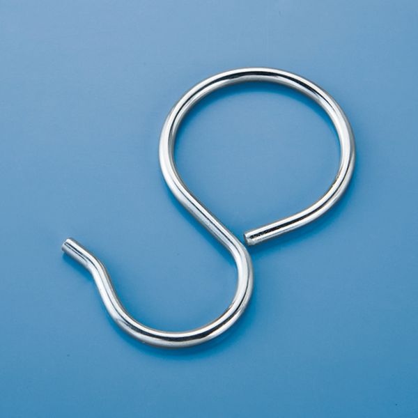 661-6770 パイプ用フック 48.6mmΦ用 内径：50mmΦ 10個組 鉄(三価ユニクロ)