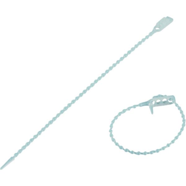 114-0759 結束バンド(ボールタイ) 金具38 2mmΦ×135mm 100個組 ポリエチレン