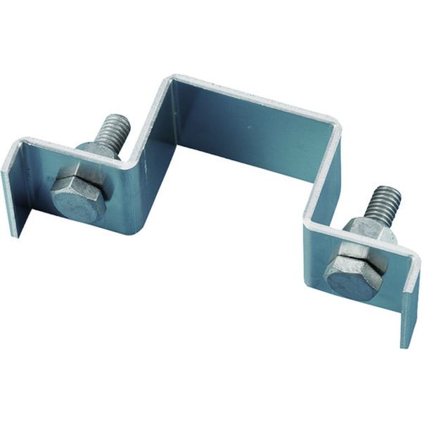 平リブ用取付金具 角型ポール/片面表示用 金具500K-S 適合ポール径：50×50mm アルミ製