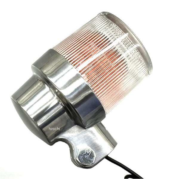 CGC ヨーロピアンウインカー バフ掛けアルミボデイ 12V 汎用 クリア