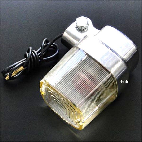 JMC 角型ヨーロピアンウインカー バフ掛けボディ 12V 汎用 黄ばみレンズ