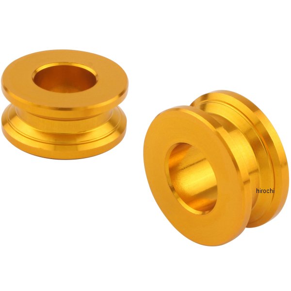 ポッシュ POSH アルミカラースプールタイプ M10 10mm 2個入り ゴールド