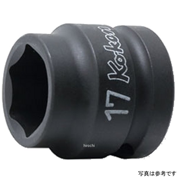 Ko-ken 1/2"(12.7mm)SQ. インパクト6角ショートソケット(薄肉) 21mm