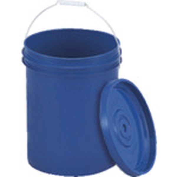 1461902 101-4430  HDPE密閉タンク 青 20L HD-20青