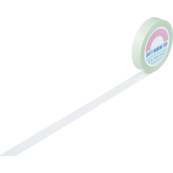 ガードテープ(ラインテープ) 白 25mm幅×100m 屋内用