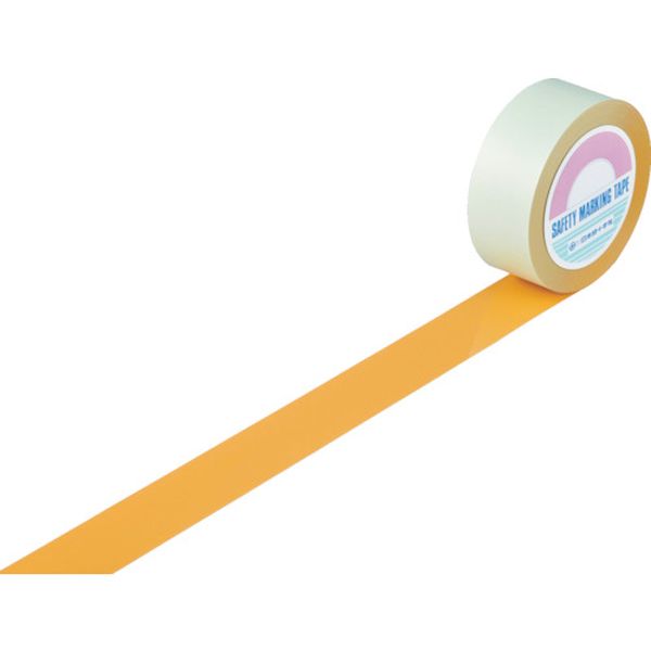 ガードテープ(ラインテープ) オレンジ 50mm幅×100m 屋内用