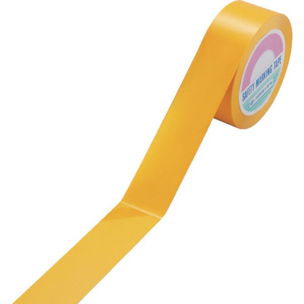 ガードテープ(ラインテープ) 黄 50mm幅×100m 再剥離タイプ